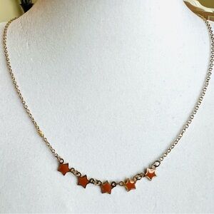 1970s Gold Star Necklace